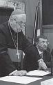 68 Roma 2006, Sant'Eligio de' Ferrari, presentazione della Personale Papa Wojtyla testimone d'amore nella sofferenza di Guadagnuolo, con il Card. Carlo Furno